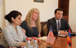 Chairman of RA Investigative Committee Receive , INL Program Officer, Team Leader of Europe, Eurasia, Central Asia of the INL Bureau from Washington Ms. Judith Campbell (photos)