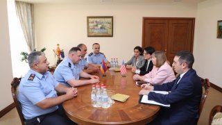 Председатель СК РА Гайк Григорян принял Чрезвычайного и Полномочного Посла США в Армении Линн Трейси (фото)