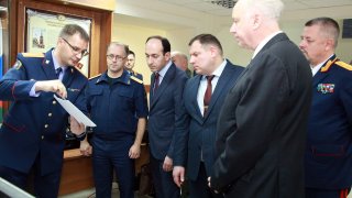Delegation Headed by Chairman of RA Investigative Committee Acquainted with Modern Technical-Criminalistics Equipment Applied by Counterpart in Russian Federation (photos)