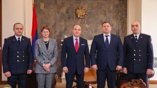 ՀՀ ՔԿ նախագահ Հայկ Գրիգորյանն ընդունել է Հայաստանում Իտալիայի փոխդեսպան Աննառոզա Կոլանջելոյին և ՌԴ-ում ու ՀՀ-ում Իտալիայի դեսպանատանը Իտալիայի ֆինանսական գվարդիայի կցորդ, բրիգադի գեներալ՝ Մաուրիցիո Մուսկառային (լուսանկարներ)