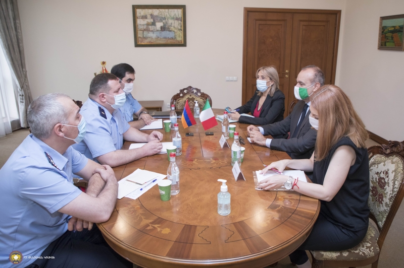 The Chairman of the RA Investigative Committee accepted the Ambassador Extraordinary and Plenipotentiary of Italy to Armenia 