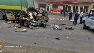 Պայթյունի հետևանքով մահացել է 35-ամյա վարորդը (լուսանկարներ, տեսանյութ)