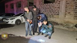 Хулиганство с применением оружия на улице Бабаджанян города Ереван: есть задержанные (фото)