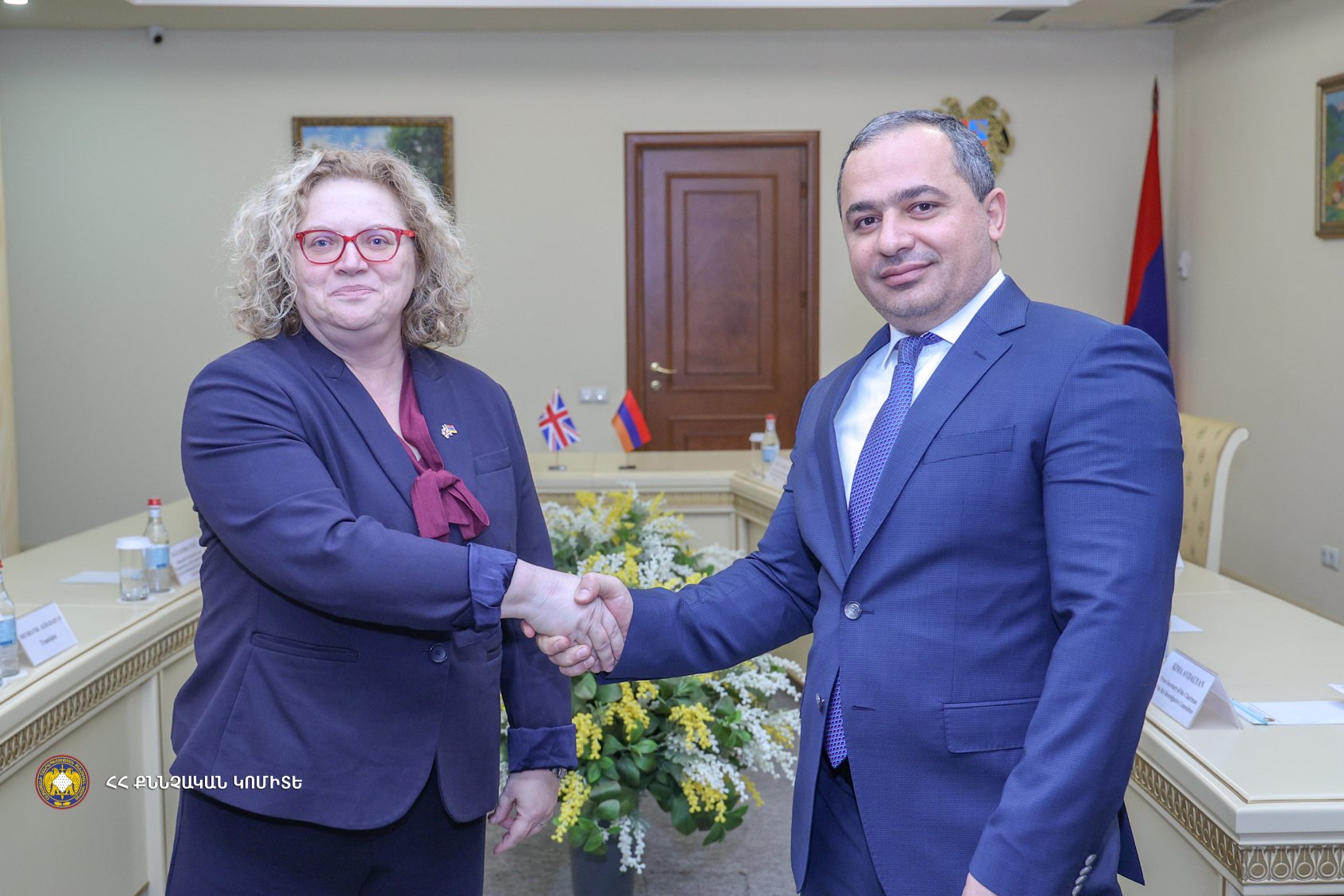 The Chairman of the Investigative Committee, Artur Poghosyan Received the Ambassador of the United Kingdom of Great Britain and Northern Ireland to Armenia