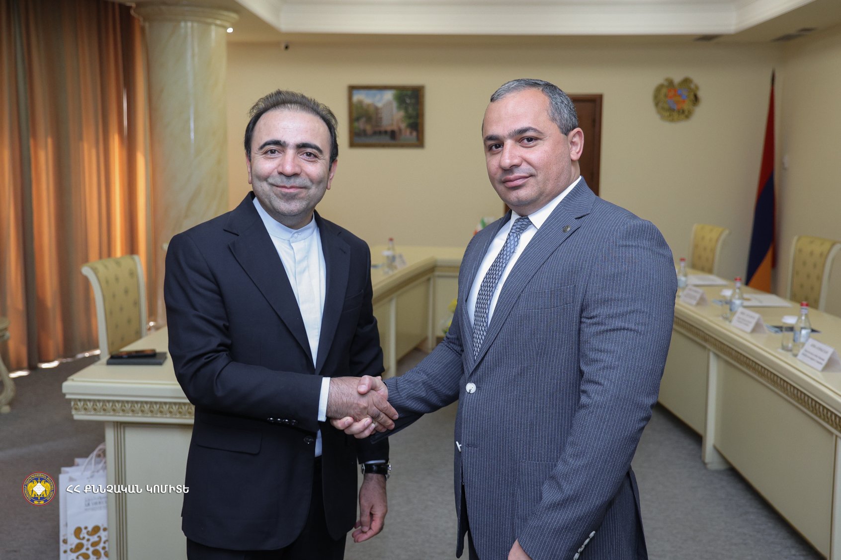 The Chairman of the Investigative Committee Received the Ambassador of Iran to the RA