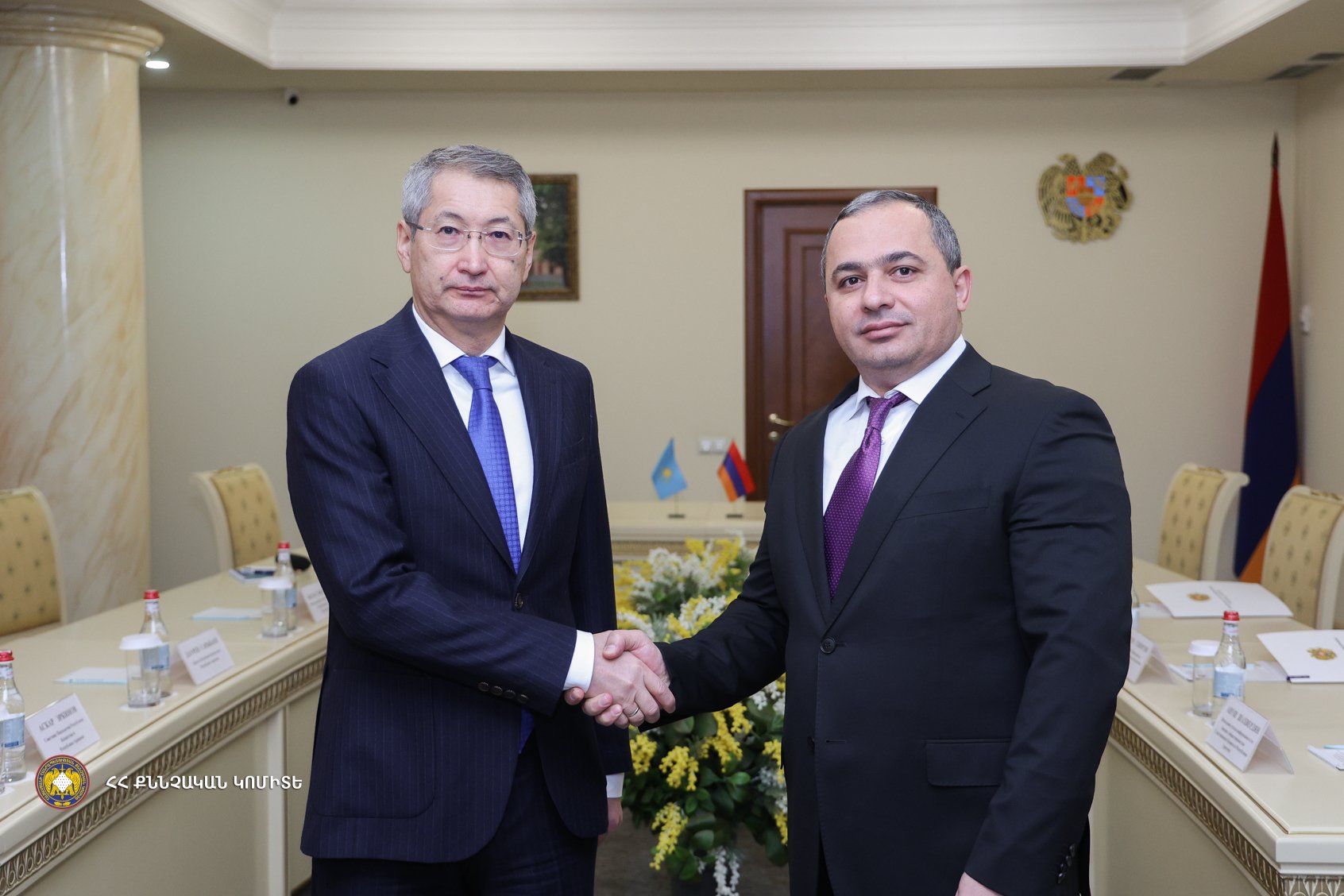The Chairman of the Investigative Committee Artur Poghosyan Received the Ambassador of Kazakhstan to Armenia