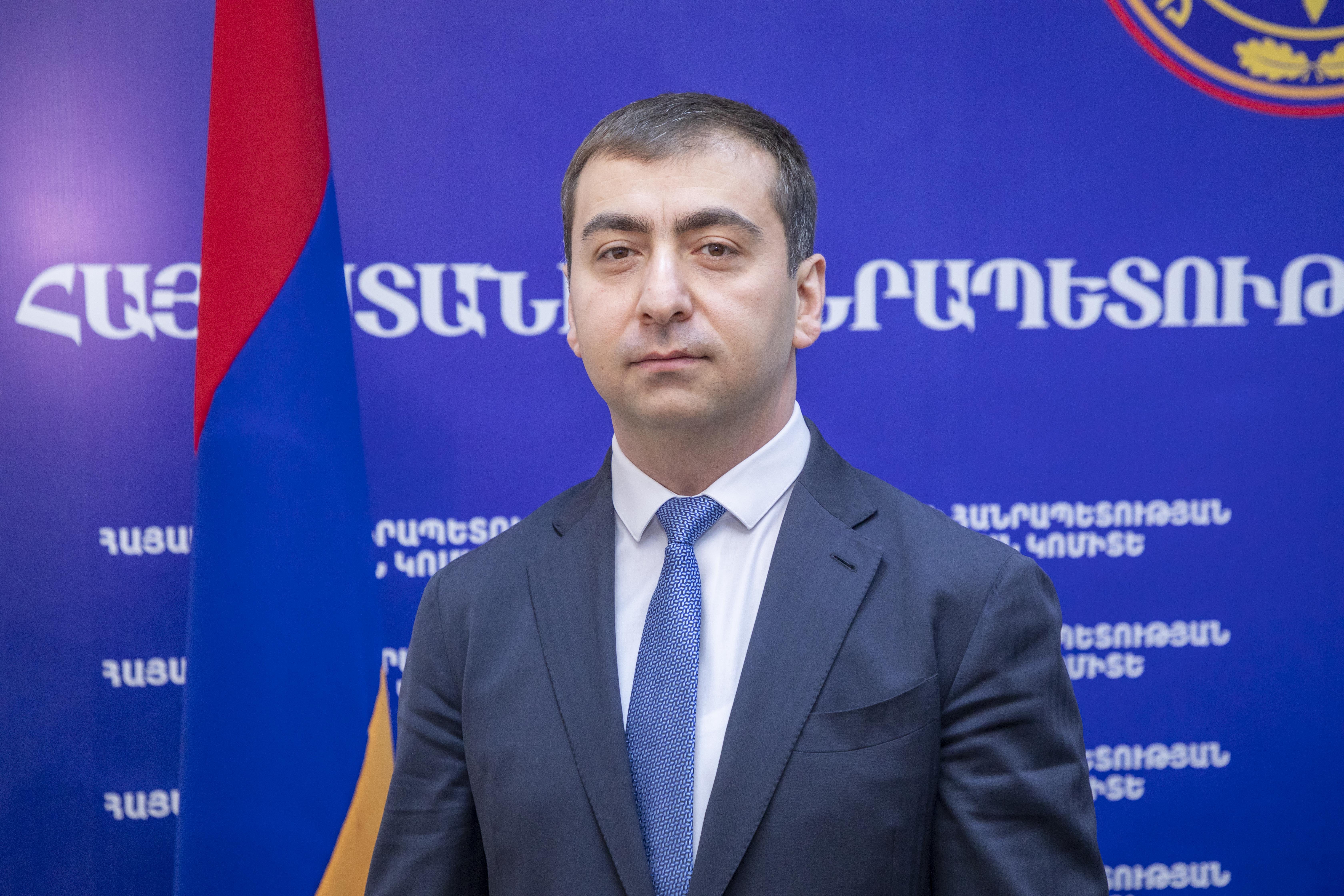 Արթուր Մելիքյանը նշանակվել է ՀՀ քննչական կոմիտեի պետության, սահմանադրական կարգի հիմունքների և հասարակական անվտանգության դեմ ուղղված հանցագործությունների քննության գլխավոր վարչության առաջին վարչության պետ