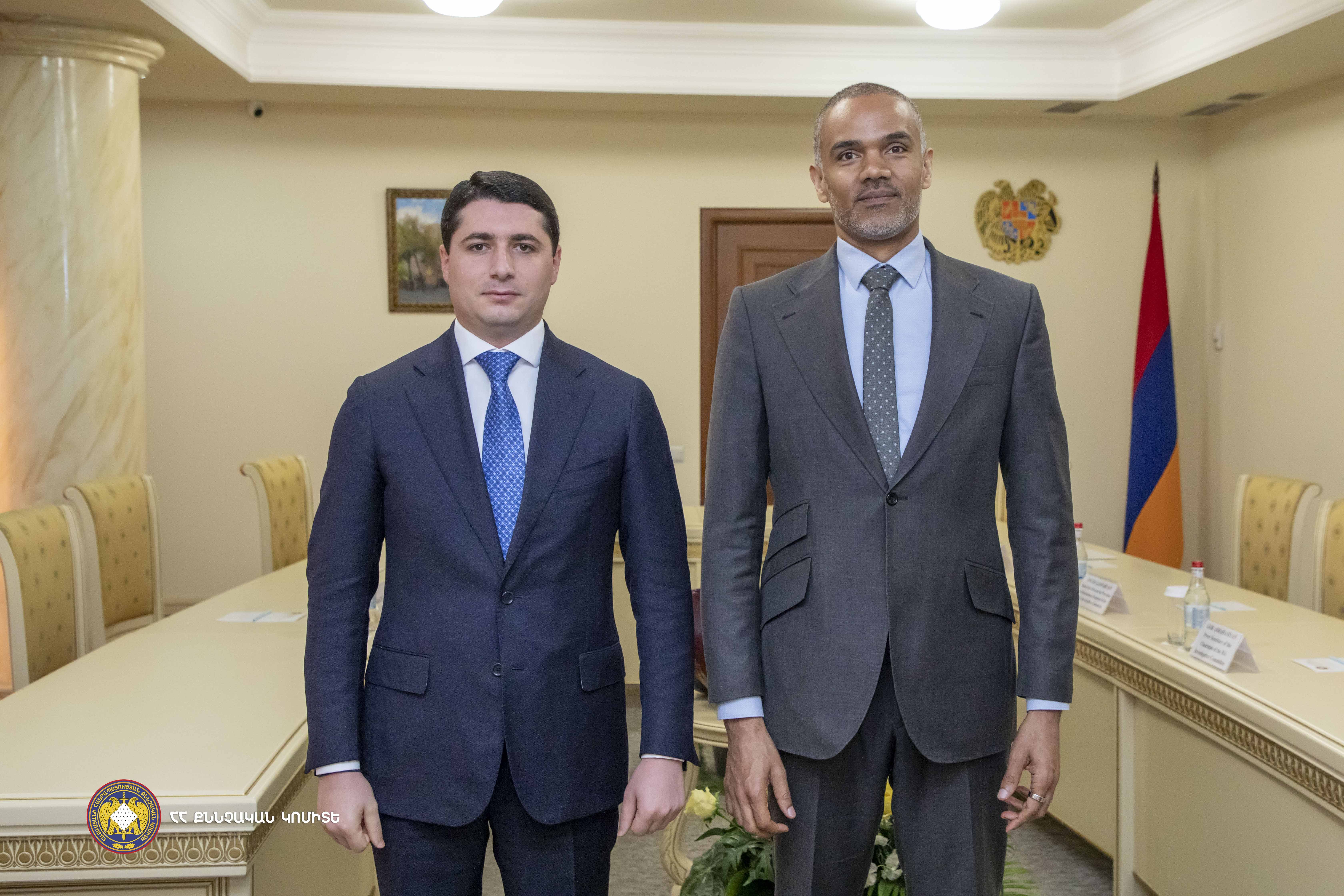 Maxime Longangué, Head of the Council of Europe Office in Yerevan Visited the RA Investigative Committee; Issues on Development of Cooperation Discussed (photos)